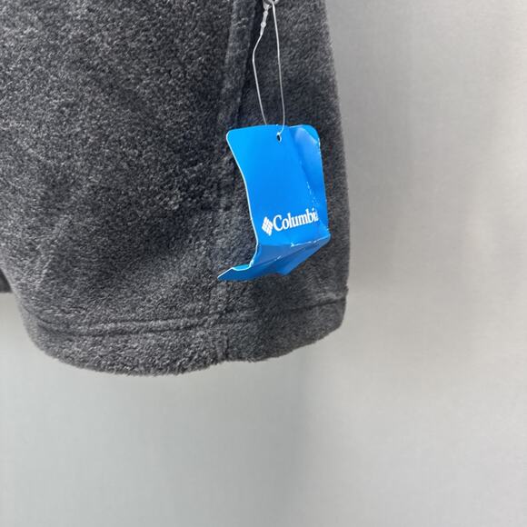 Columbia Vest Jacket Dark Gray Fleece Outdoors Hiking Lightweight Men’s L NEW - Picture 3 of 9